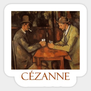 Card Players by Paul Cezanne Sticker